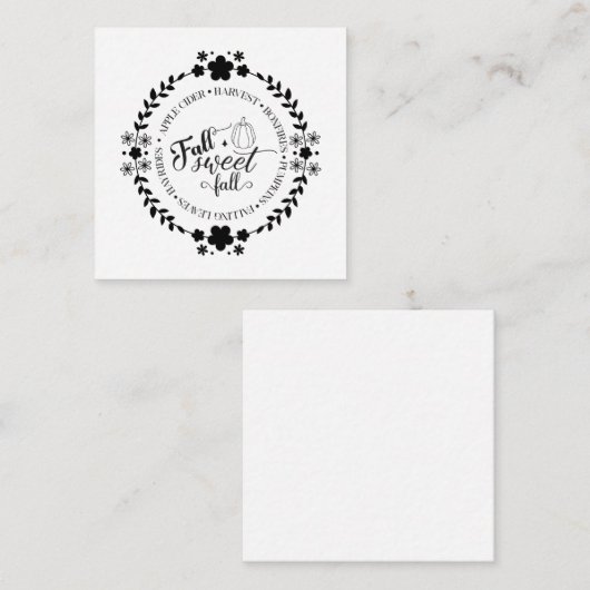 Note Card Notitiekaartje (Voorkant / Achterkant)