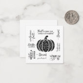 Note Card Notitiekaartje (Voorkant / Achterkant in situ)