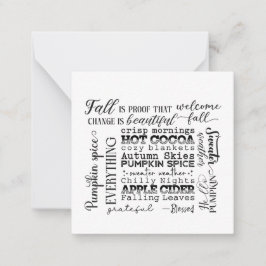 Note Card Notitiekaartje