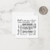 Note Card Notitiekaartje (Voorkant / Achterkant in situ)