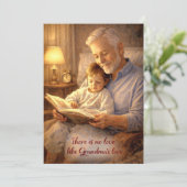 Note Card There's No Love Like Grandpa's Love Mug Kaart (Staand voorkant)