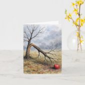 Note Card Watercolor Broken Apple Tree  Kaart (Gele Bloem)