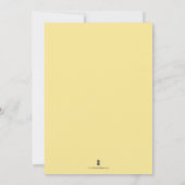 Note Cards Citroenen Blauw Patroon Bord Bedankkaart (Achterkant)