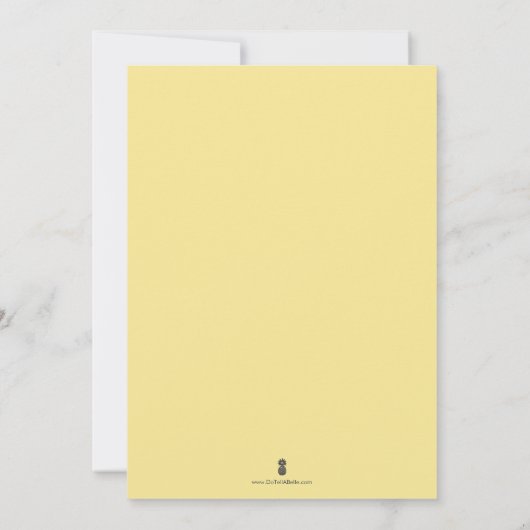 Note Cards Citroenen Blauw Patroon Bord Bedankkaart (Achterkant)