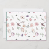 Note Cards Elegant Flat Modern Botanical Bedankkaart (Achterkant)