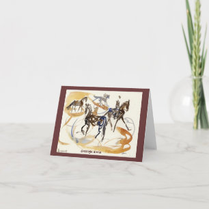 Note cards, waterverf "Dressage Arena" Kaart