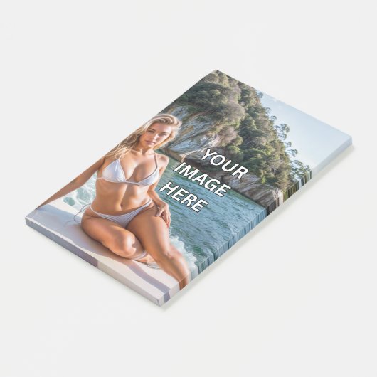 NOTE! 🗒️ Custom Post-it Notes – Add Image or Text (Schuin)