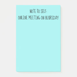 "Note for Self" Funny Quarantine Notes