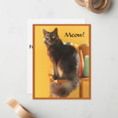 Note Kaart - Crafty Cat Notitiekaartje (Voorkant / Achterkant in situ)