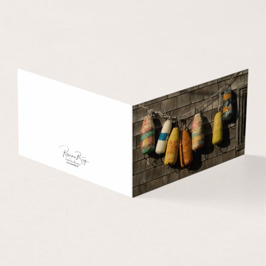 Note Kaart set kreeft drijvers bij Peggys Cove (Buitenkant)