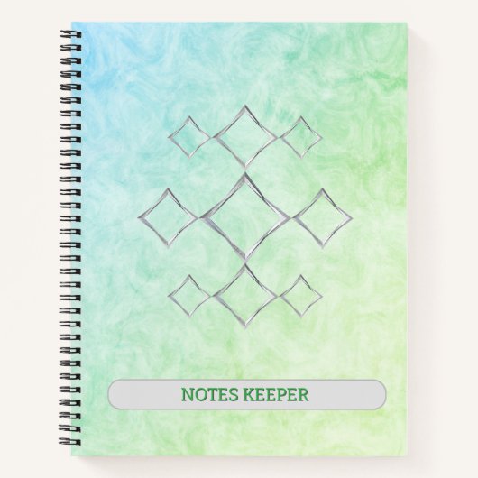 Note keeper cover met zachte textuur achtergrond notitieboek (Voorkant)