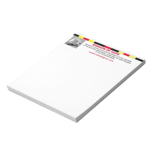 Note Pad for Mission of Hope Notitieblok (Linkerzijde)