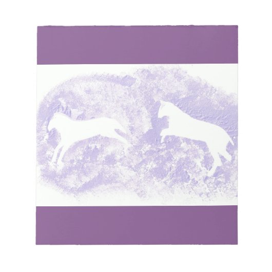 Note Pad met ontwerp voor paarden Notitieblok (Voorkant)