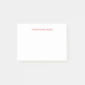 Note Stickie Pad in Rood (Voorkant)