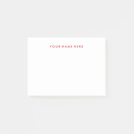  Note Stickie Pad in Rood (Voorkant)