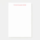  Note Stickie Pad in Rood (Voorkant)