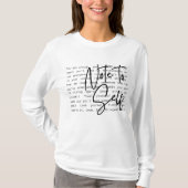 "Note to Self" Inspirational Unisex Long-Sleeve T-shirt (Voorkant)