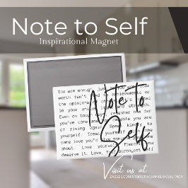 "Note to Self" Inspirerend magneet