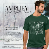 "Note to Self" Inspirerend Unisex T-shirt