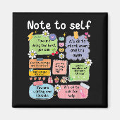 Note To Self, Motivational, Mental Health, Sitive Magneet (Voorkant)
