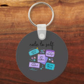 Note To Self You Suicide Prevention Awareness  Sleutelhanger (Voorkant)