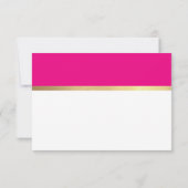 NOTE ultra trendy roze zwart goud Bedankkaart (Achterkant)