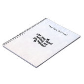 Notebook (16,5 x 22,2 cm) - The Only Thing Notitieboek (Linkerzijde)