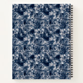 Notebook (21,6 x 28cm) - Blue Marble Pattern Notitieboek (Achterkant)