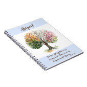 NOTEBOOK 4 SEASON TREE GEPERSONALISEERD EN BIBLE V NOTITIEBOEK (Rechterzijde)
