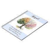 NOTEBOOK 4 SEASON TREE GEPERSONALISEERD EN BIBLE V NOTITIEBOEK (Linkerzijde)