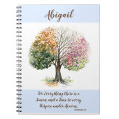 NOTEBOOK 4 SEASON TREE GEPERSONALISEERD EN BIBLE V NOTITIEBOEK (Voorkant)