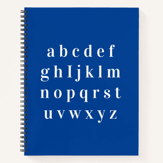 notebook,abecedario notitieboek (Voorkant)