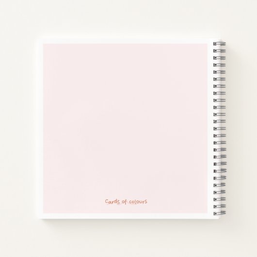 Notebook cake design notitieboek (Achterkant)