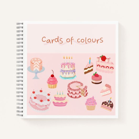 Notebook cake design notitieboek (Voorkant)