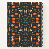 Notebook covers with a playful, colorful pattern notitieboek (Achterkant)