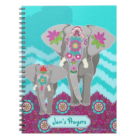 notebook - Elephant Festival Notitieboek (Voorkant)