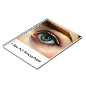 Notebook I see Art artistic eye gift Notitieboek (Linkerzijde)