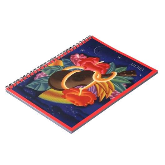 Notebook Journal Aloha Diary Ukulele Island Nights Notitieboek (Linkerzijde)