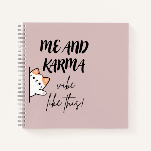 Notebook | karma | cats | journals  notitieboek (Voorkant)