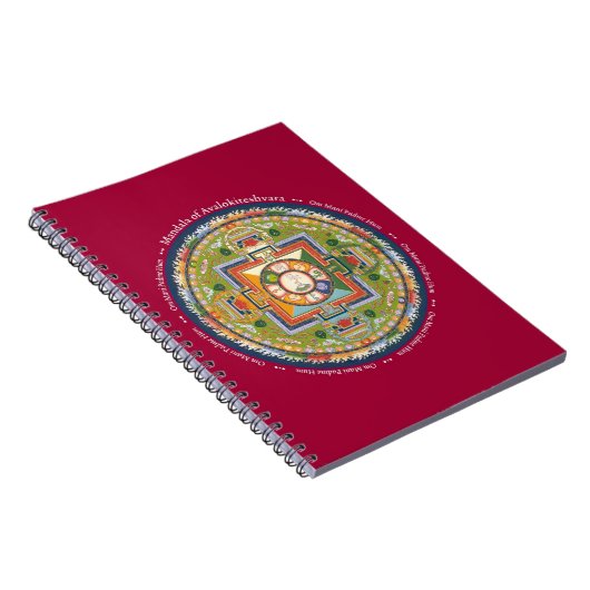 NOTEBOOK - Mandala van Chenrezig met Mantra Notitieboek (Rechterzijde)