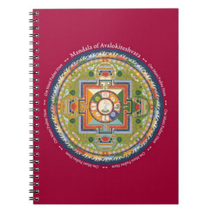 NOTEBOOK - Mandala van Chenrezig met Mantra Notitieboek