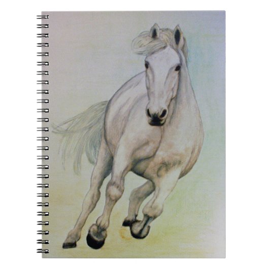 notebook met een 'White Horse' Notitieboek (Voorkant)