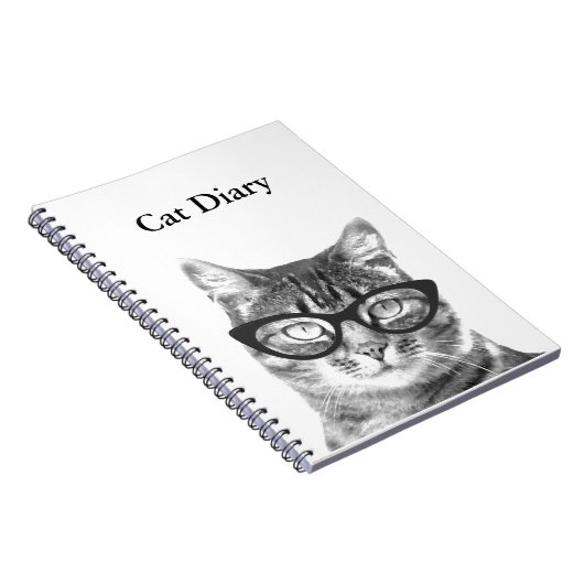  notebook met grappige katfoto notitieboek (Rechterzijde)