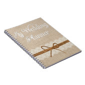 Notebook met landburlap-twine Wedding Planner Notitieboek (Rechterzijde)