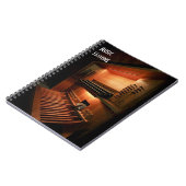 notebook met muzieknoten notitieboek (Linkerzijde)