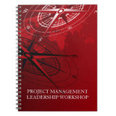 notebook met projectleiding notitieboek (Voorkant)