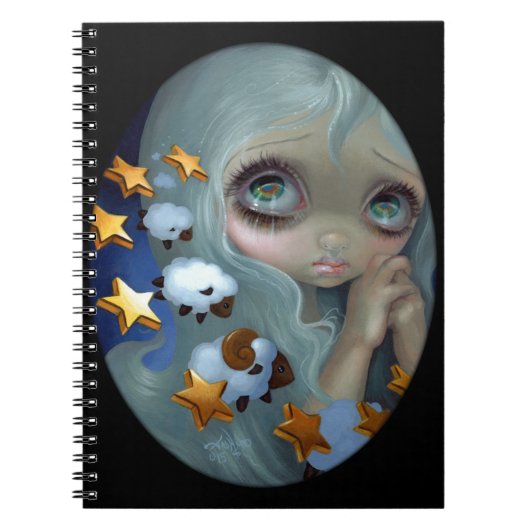 Notebook met 'tellende schapen' notitieboek (Voorkant)