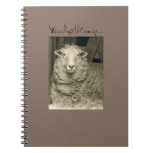 notebook met 'Woolbuilings' uit 'Niet vergeten Boe Notitieboek