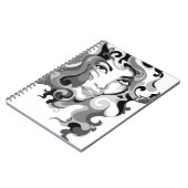 notebook met zwarte en witte graffiti notitieboek (Linkerzijde)