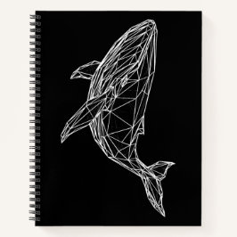 Notebook Modern Geometric Whale Notitieboek